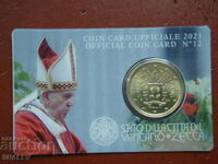 50 Cents 2021 Vaticana (coincard #12) / Vatican City - Unc
