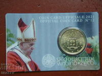 50 de cenți 2021 Vaticana (coincard #12) / Vatican City - Unc