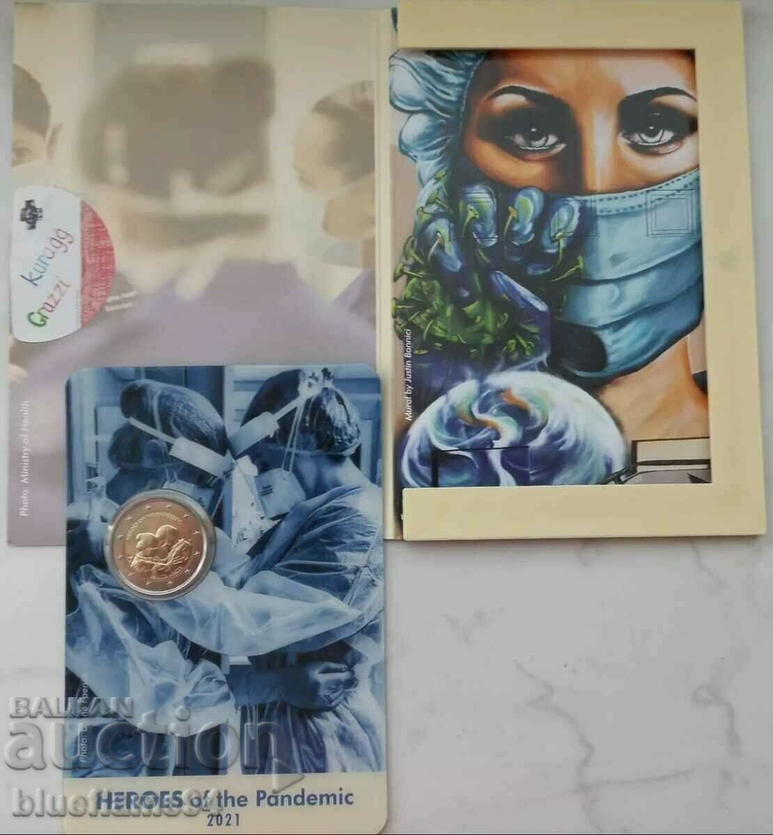 Auction 2 Euro Malta 2021 (RARE) !! Auction 2 Euro Malta 2021 (RARE) !!