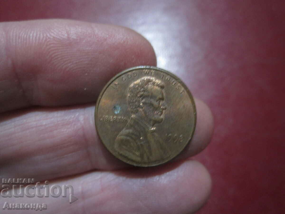 1998 год САЩ 1 цент