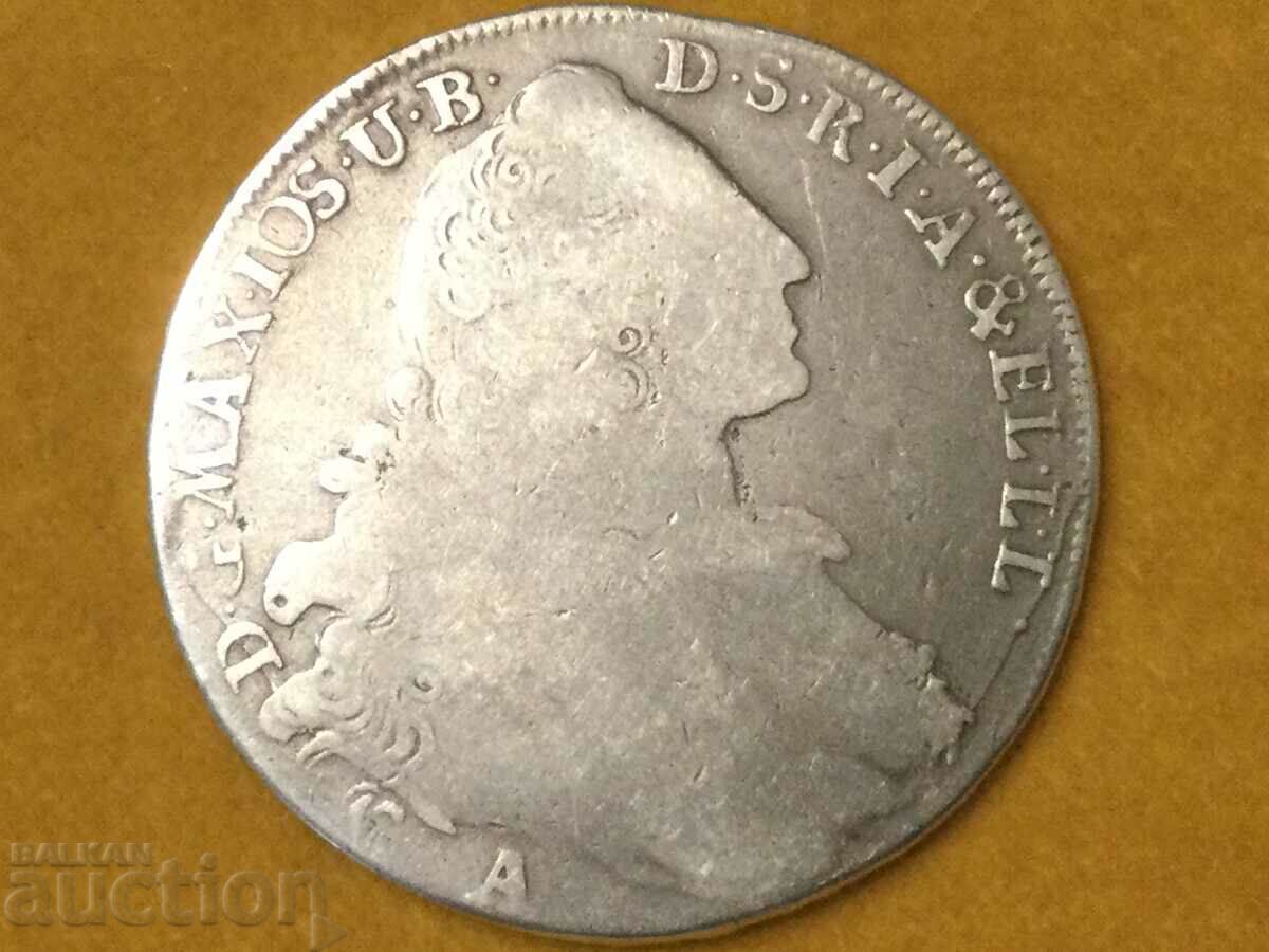 Germany Bavaria 1 thaler 1769 Maximilian lll Joseph silver with price 143.00 BGN | € 73.11 Germany Bavaria 1 thaler 1769 Maximilian lll Joseph silver with price 143.00 BGN | € 73.11