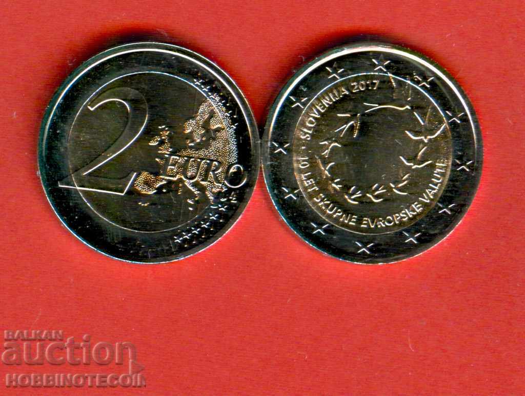 SLOVENIA - 2 Euro issue 2017 NEW UNC BIMETALLIC