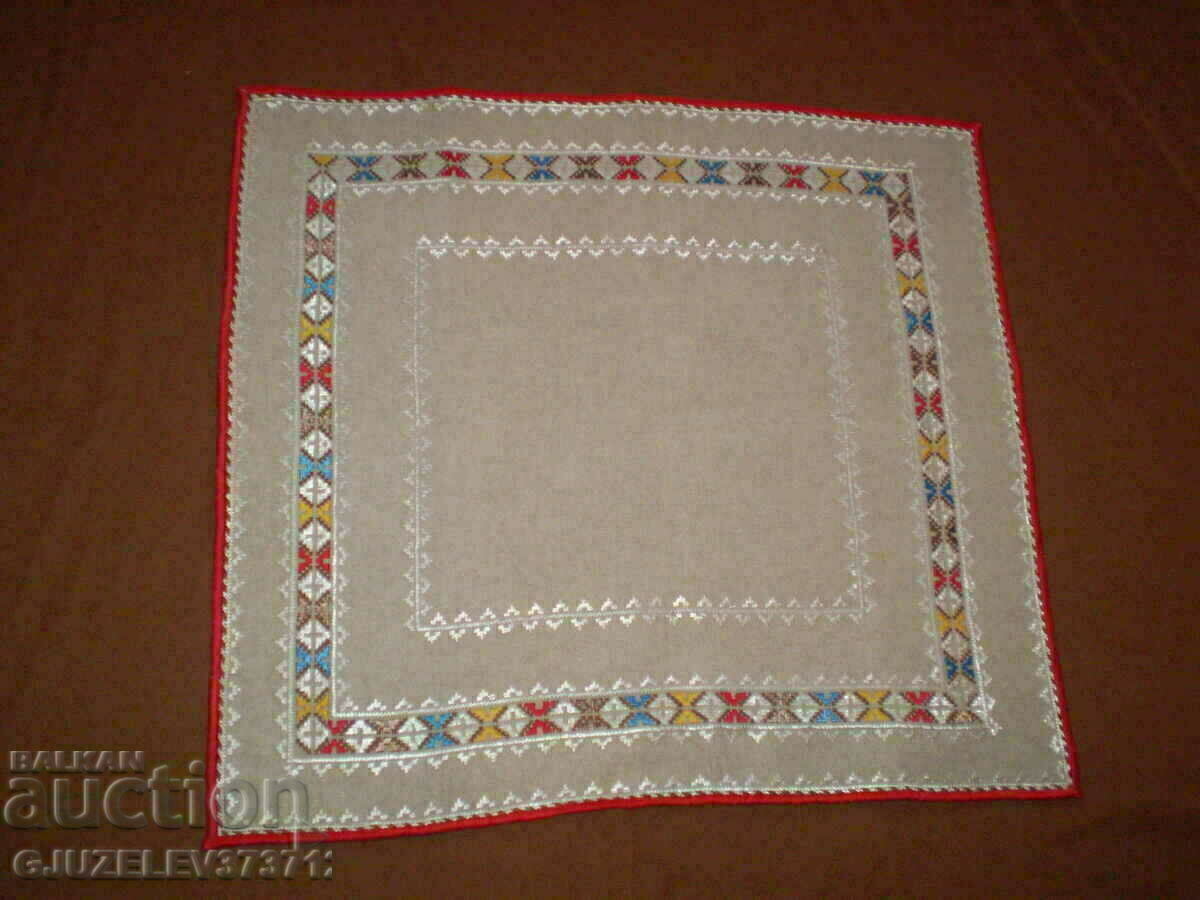 Auction Hand embroidered linen tablecloth Auction Hand embroidered linen tablecloth