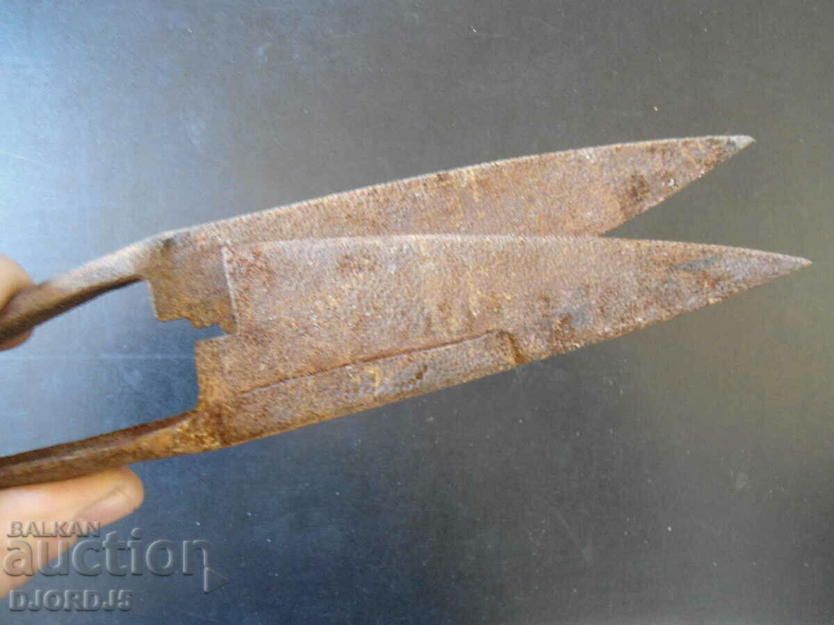 Old forged scissors with price 3.00 BGN | € 1.53