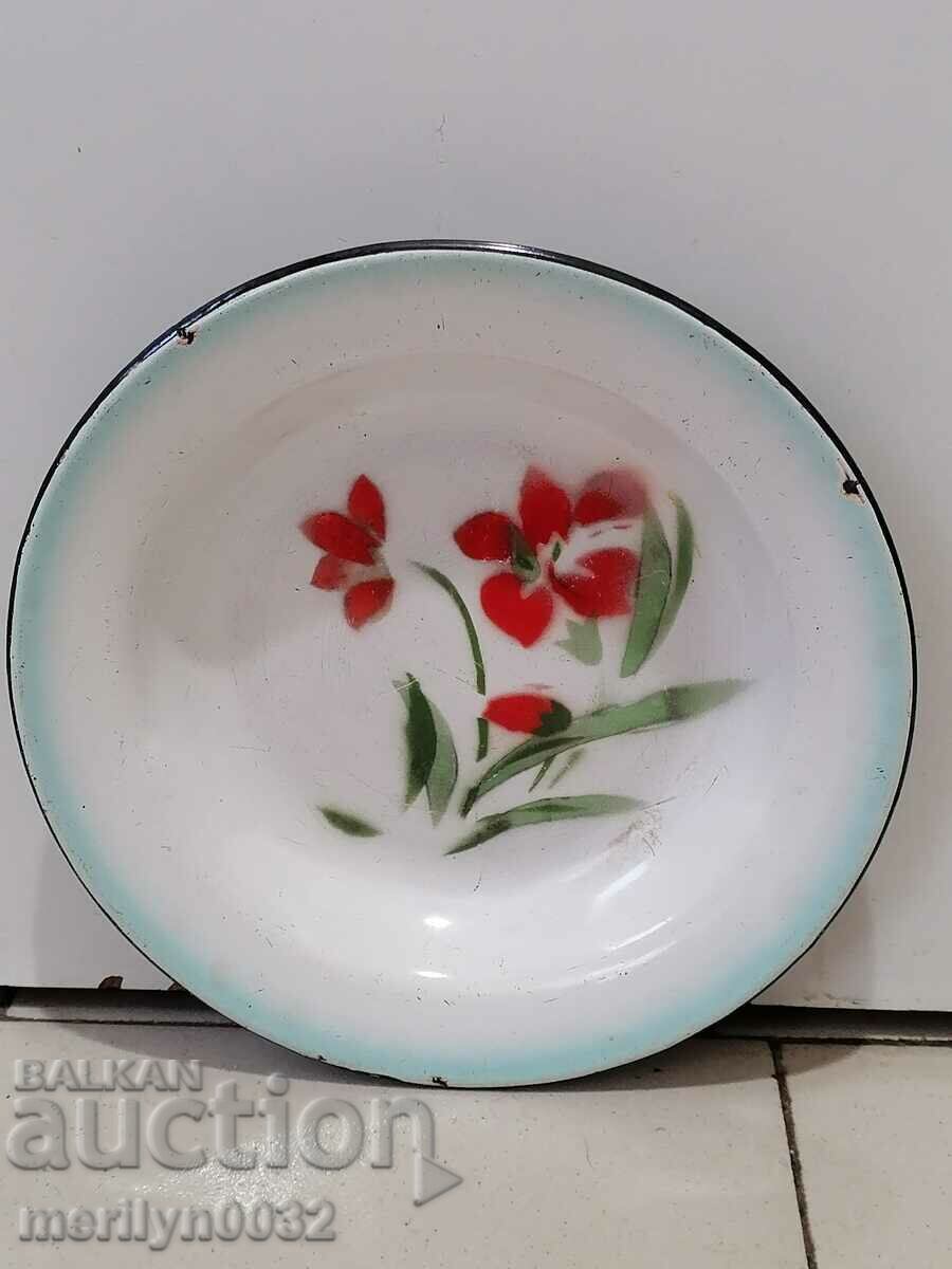 Enameled dish Korea dish with enamel bowl early soc - 7 Enameled dish Korea dish with enamel bowl early soc - 7