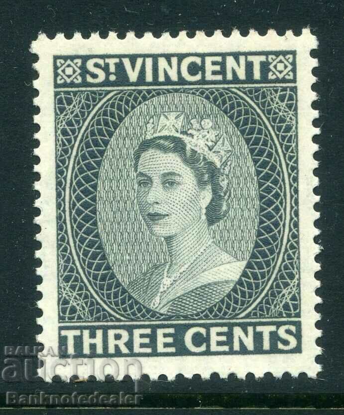 St. Vincent 3 cents 1955 MNH