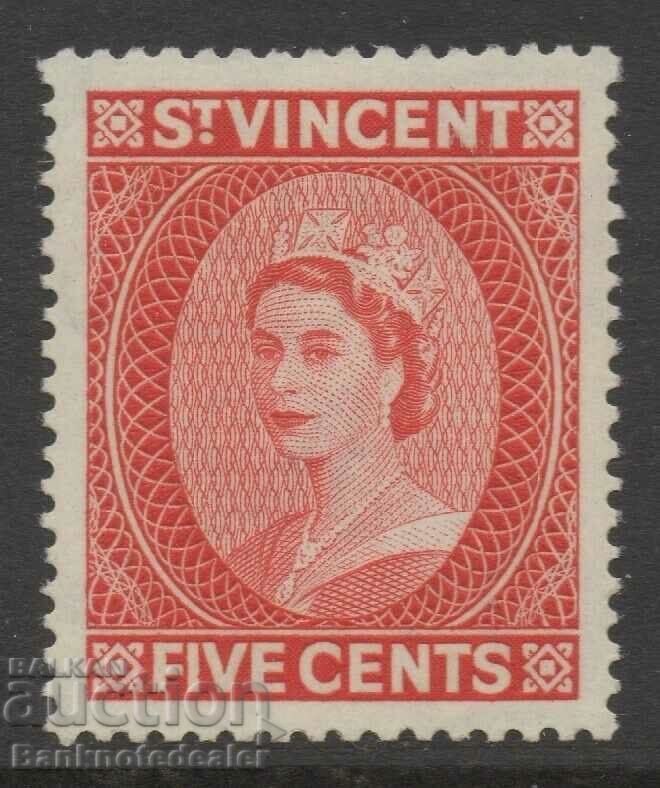 St. Vincent 5 cents 1955 MNH