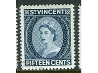 Αγ. Vincent 15 σεντς 1955 MNH