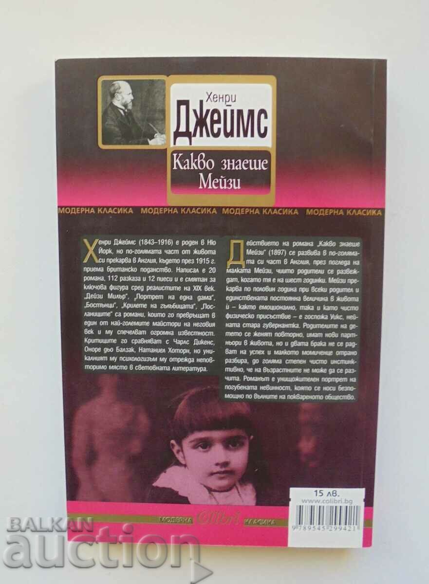 What Did Maisie Know - Henry James 2011 with price 12.00 BGN | € 6.14 What Did Maisie Know - Henry James 2011 with price 12.00 BGN | € 6.14