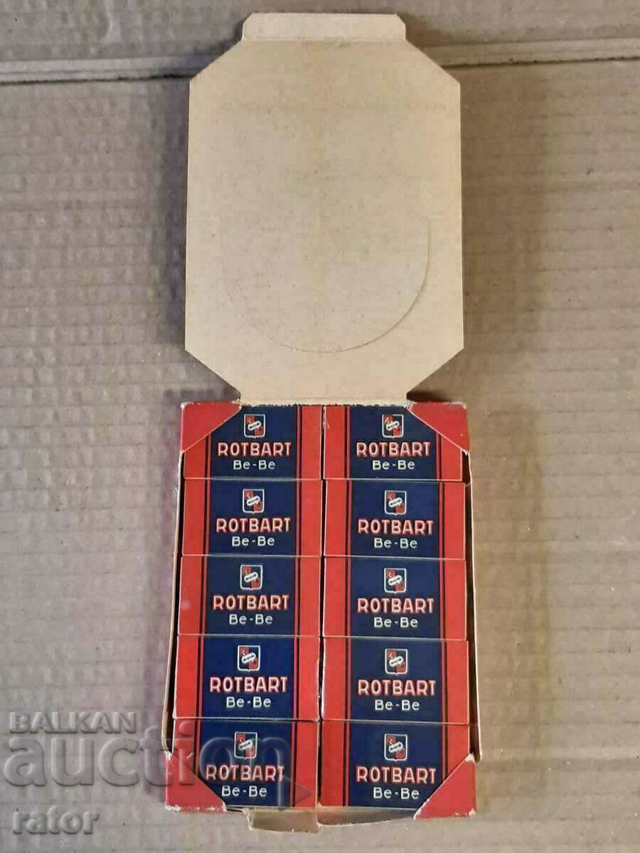 Old razor blades ROTBART BE - BE Germany - 100 pcs