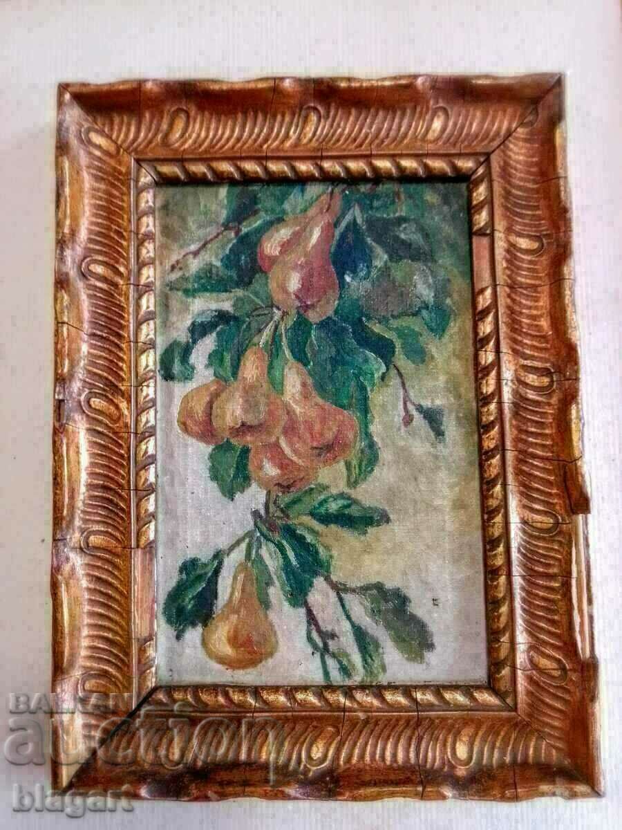 Old Dutch painting - "Pears" - 19th century Old Dutch painting - "Pears" - 19th century