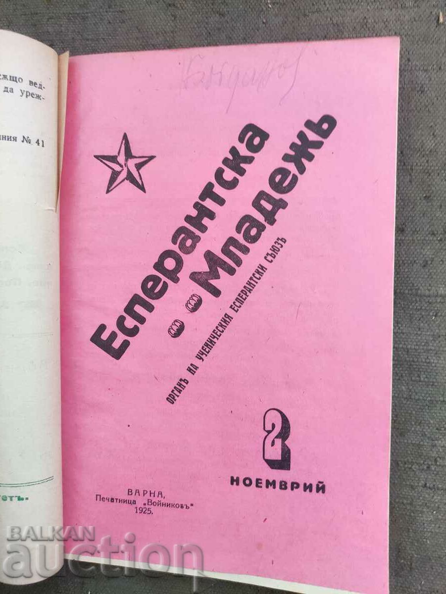 Delivery of Newspaper "Esperanto Youth" year I / 1925 - 10 issues Delivery of Newspaper "Esperanto Youth" year I / 1925 - 10 issues