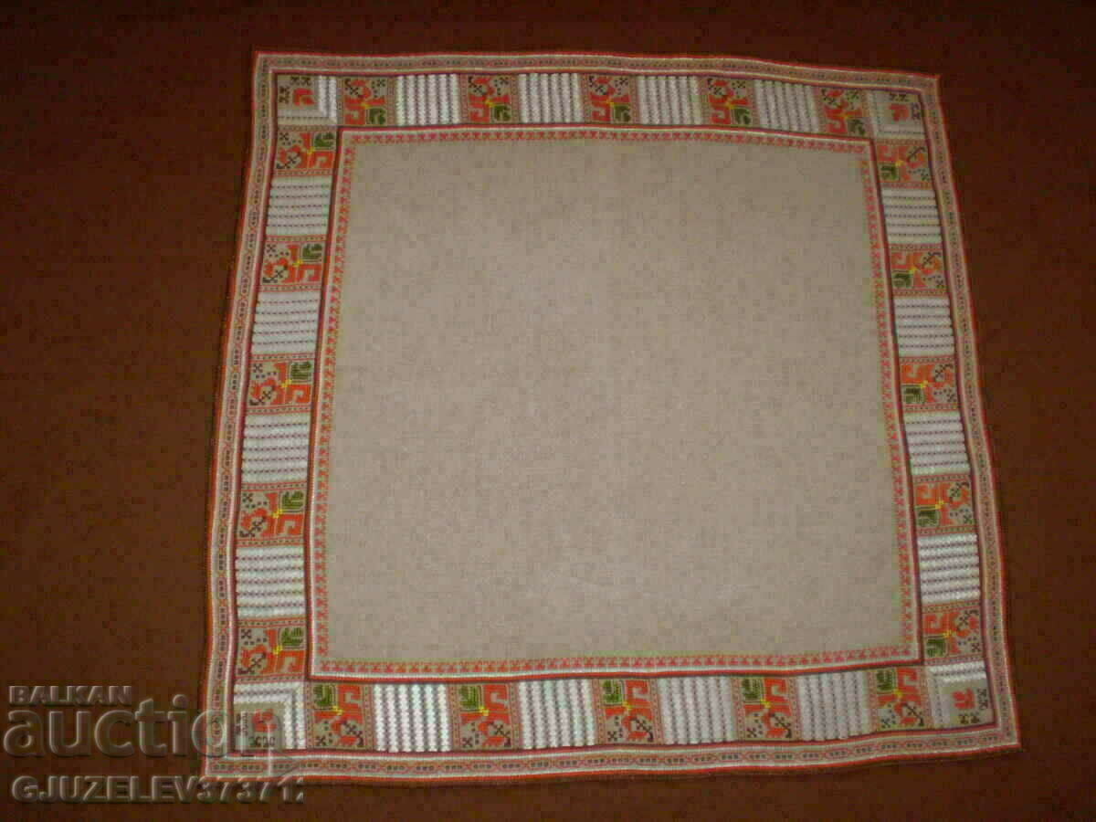 Old hand embroidered linen tablecloth with price 83.00 BGN | € 42.44 Old hand embroidered linen tablecloth with price 83.00 BGN | € 42.44