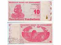 ZIMBABWE ZIMBABWE 10 $ issue - issue 2009 NEW UNC