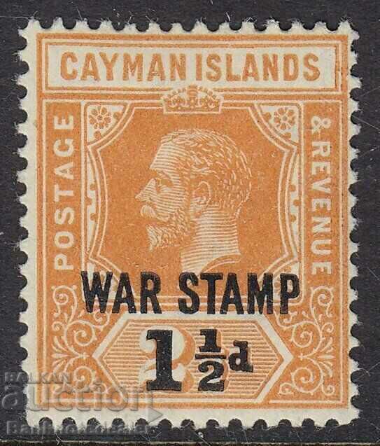 CAYMAN ISLANDS 1917 SG 55 "War Tax" MINT