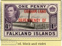 Falkland Islands 1944 Issue Fine Mint Hinged 1d. Graham Land