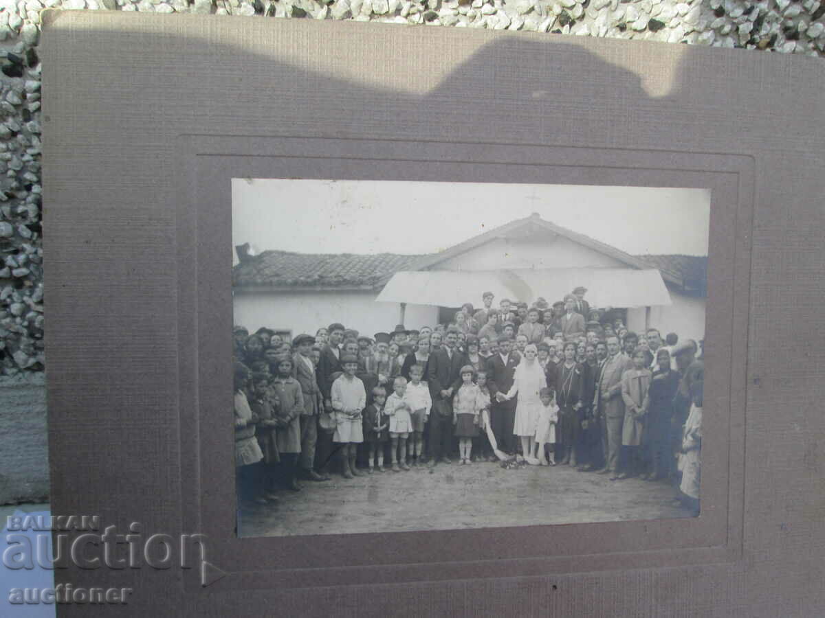 VERY OLD PHOTO CARDBOARD POP PRIEST WEDDING, GREECE1928 - 5 VERY OLD PHOTO CARDBOARD POP PRIEST WEDDING, GREECE1928 - 5