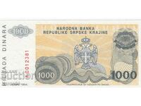 1000 de dinari 1994, Republica Srpska Krajina