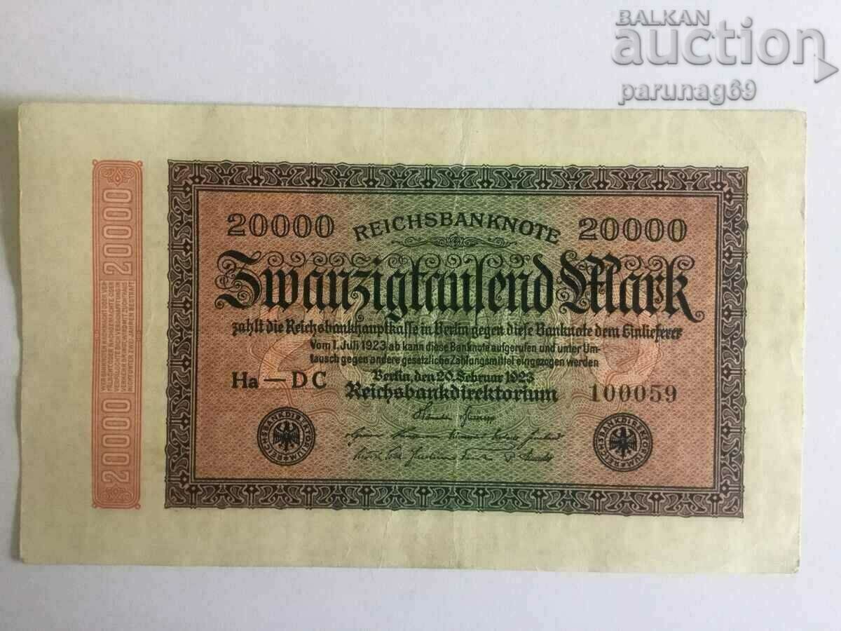 Germania 20000 marci 1923 P85F XF