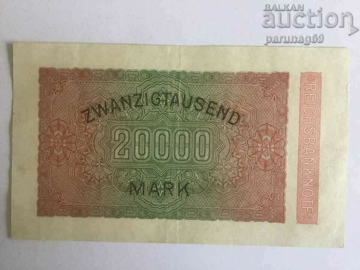 Γερμανία 20000 marks 1923 P85L XF (BS) με τιμή 5.00 BGN | € 2.56 Γερμανία 20000 marks 1923 P85L XF (BS) με τιμή 5.00 BGN | € 2.56