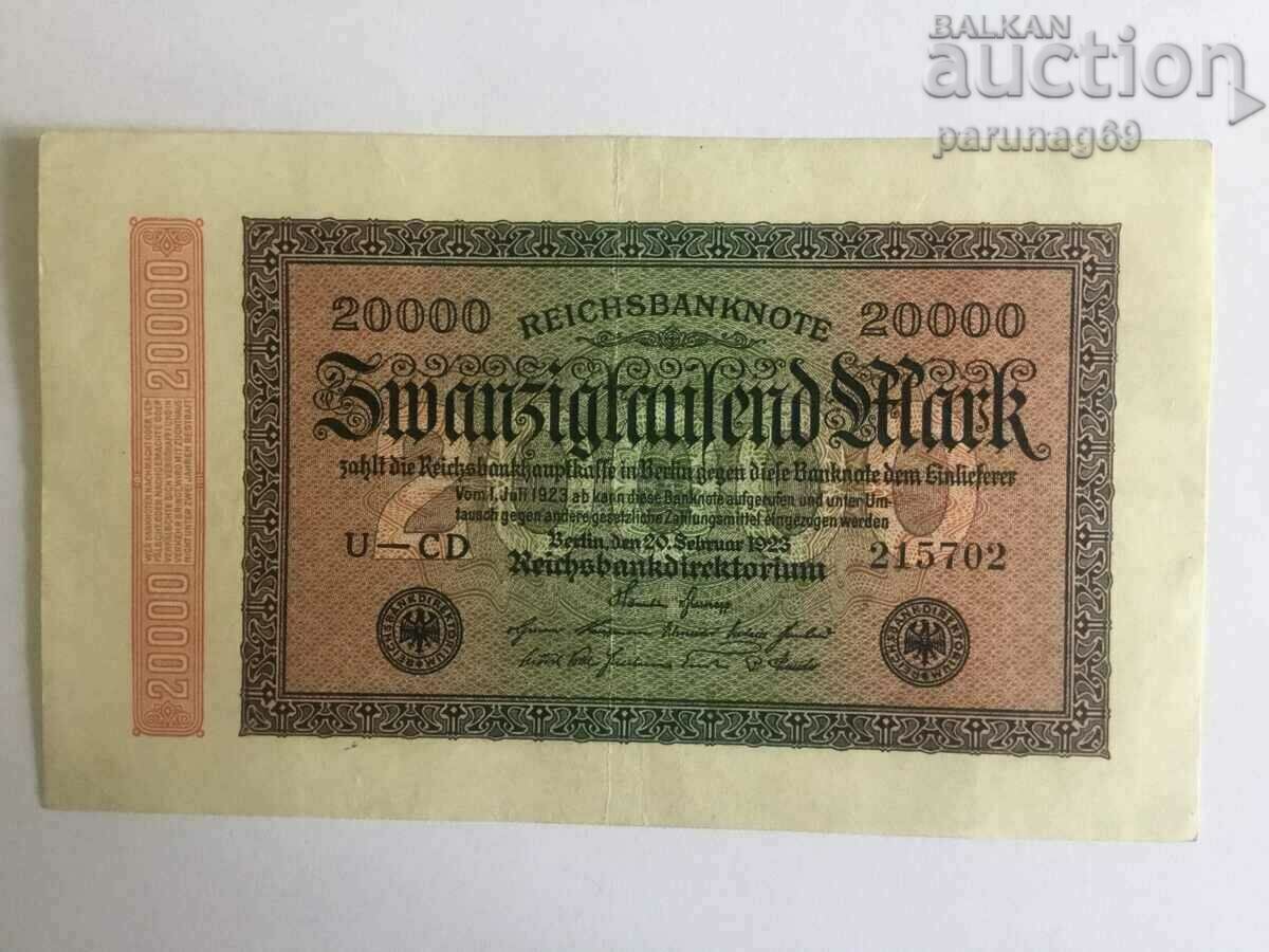 Germany 20000 marks 1923 P85L XF (BS)