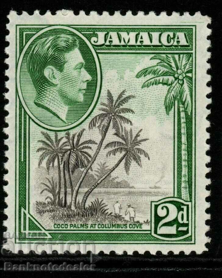JAMAICA SG124 1938 2d GRAY & GREEN