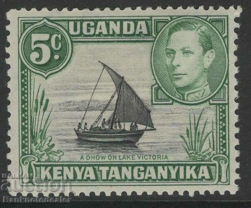 ΚΕΝΥΑ, ΟΥΓΚΑΝΤΑ & TANGANIKA SG132 1938 5c BLACK & GREEN MTD M