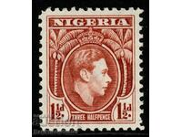 NIGERIA SG51 1938 1½ BROWN
