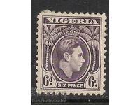 Nigeria 1938 - 51 KGV1 6d Blackest Purple