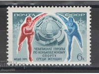 1974. URSS. Clubul european de patinaj al femeilor din Alma-Ata.