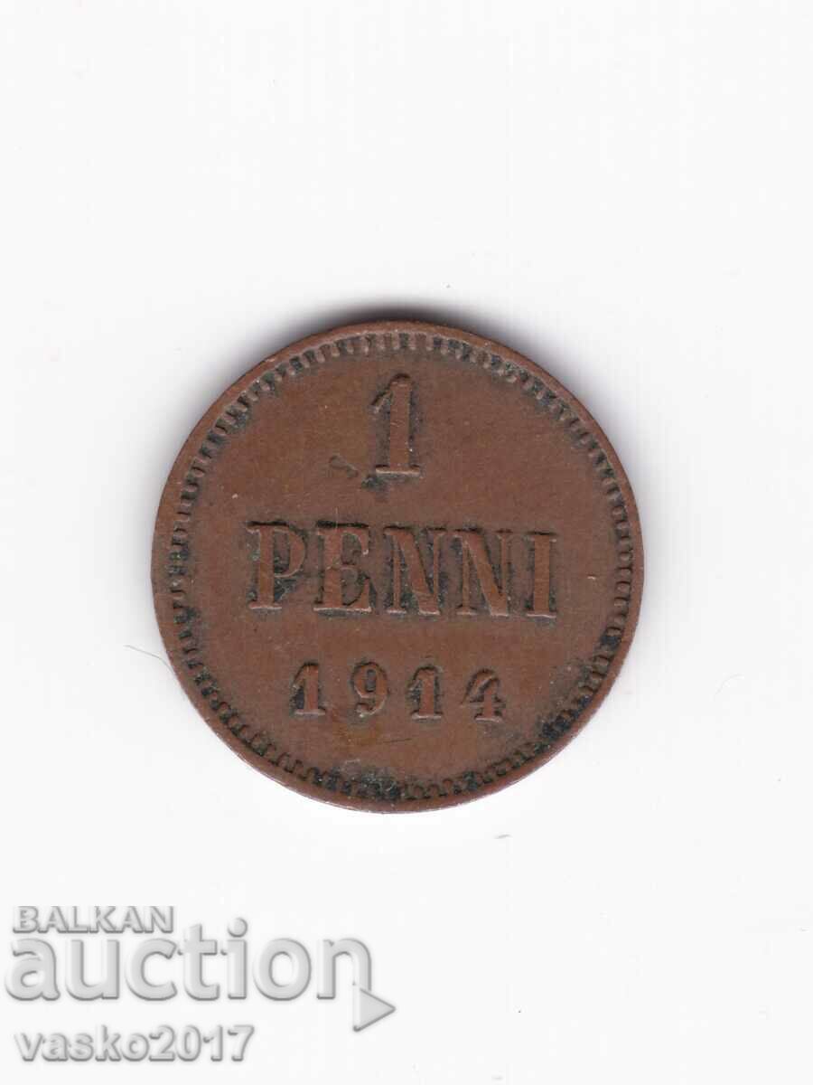 1 PENNI - 1914 Русия за Финландия