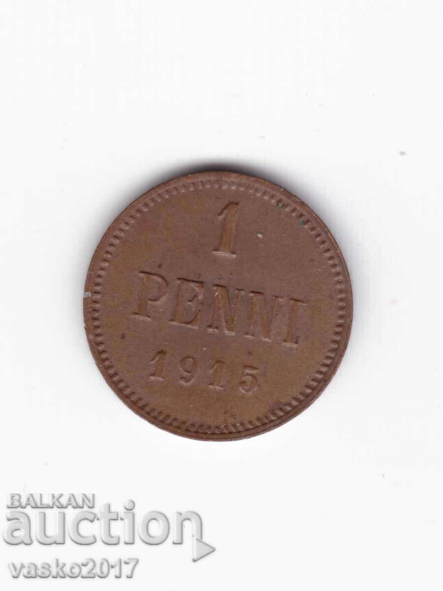 1 PENNI - 1915 Russia for Finland