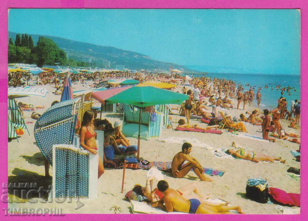 275129 / GOLDEN SANDS beach Bulgaria postcard