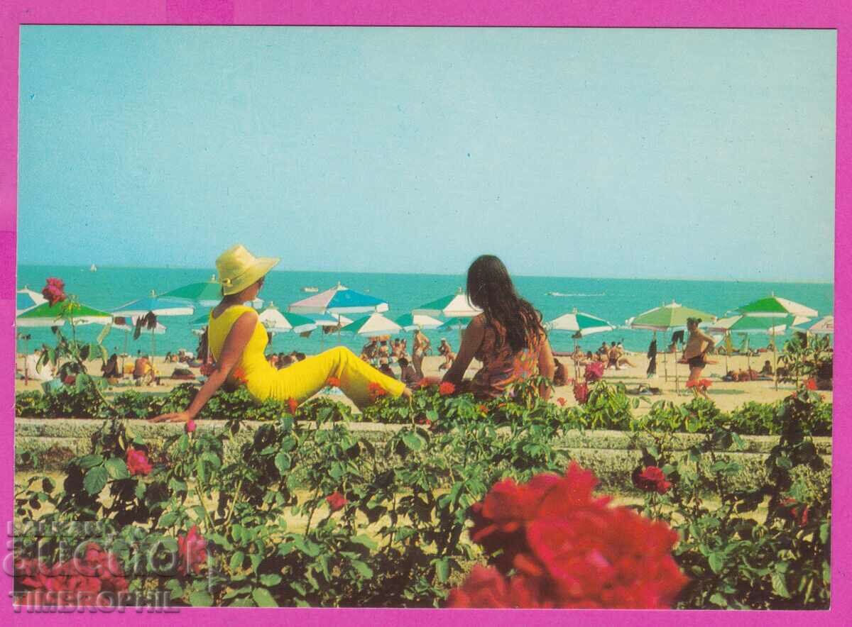 275132 / GOLDEN SANDS on the beach Bulgaria card