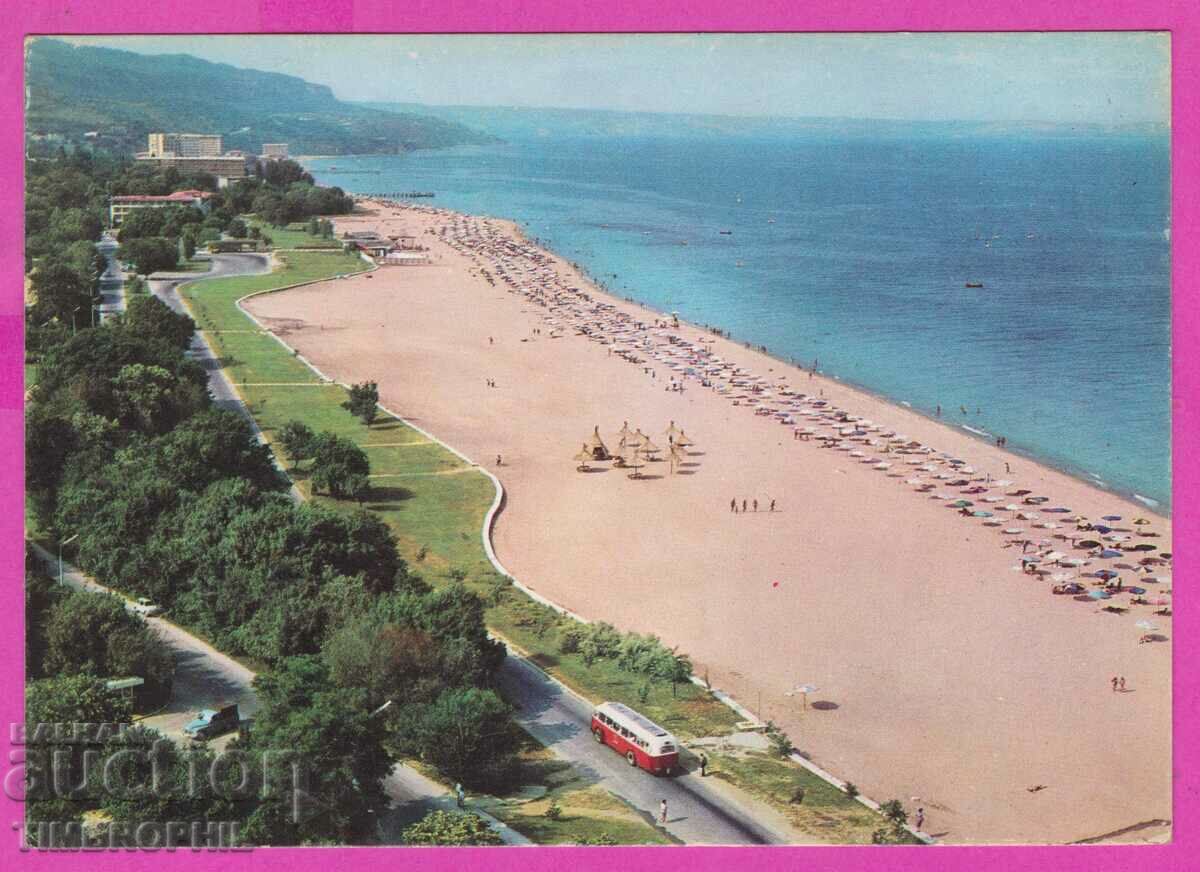 275149 / GOLDEN SANDS beach Bulgaria postcard