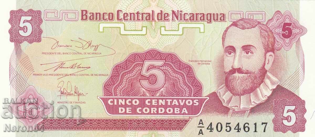 5 cents 1991, Νικαράγουα