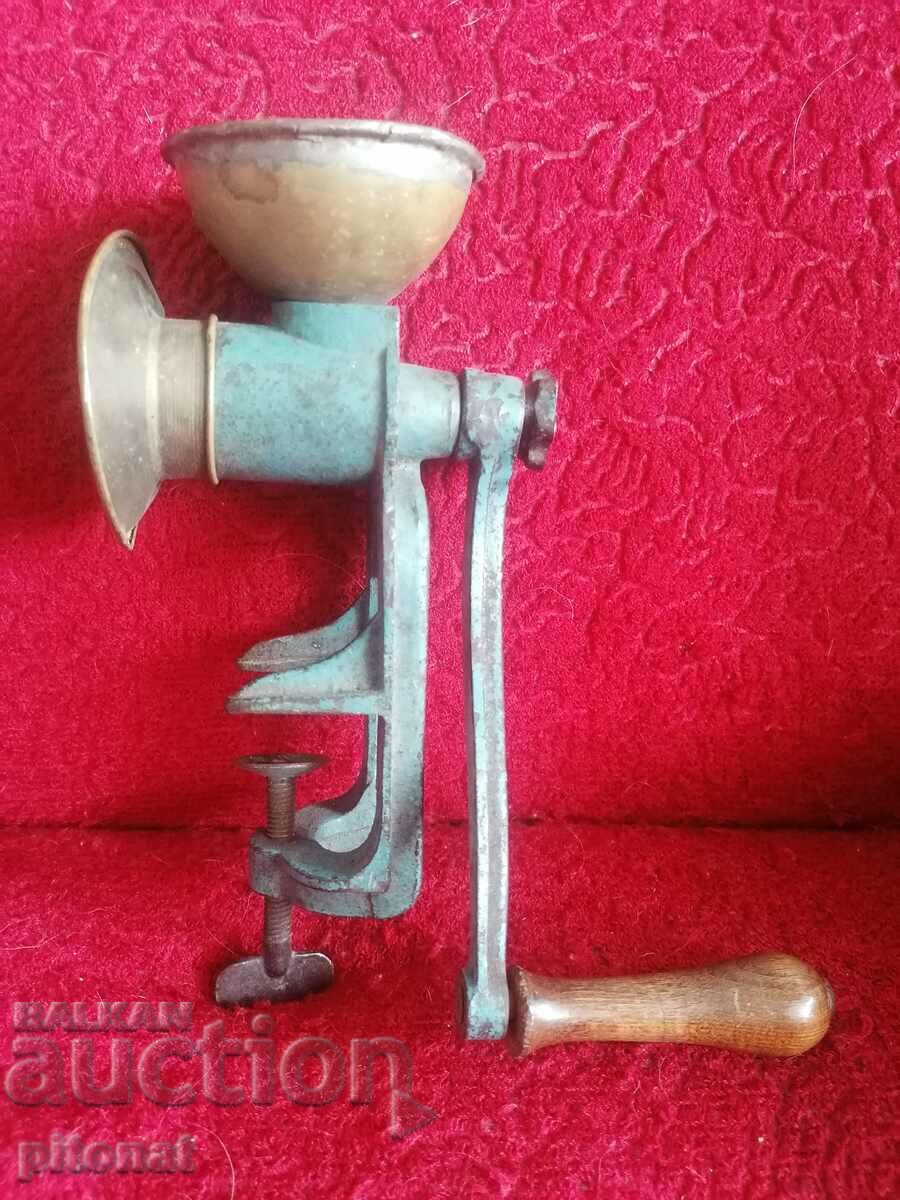 Antique grinder iron and bronze