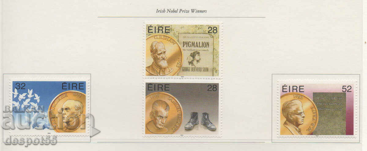 1994. Irlanda. Câștigători irlandezi ai Premiului Nobel.
