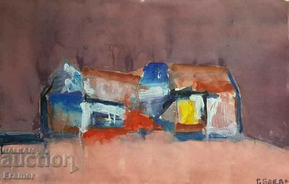 Auction Georgi Baev - Jurlata 1924-2007 The old houses 1970 Auction Georgi Baev - Jurlata 1924-2007 The old houses 1970