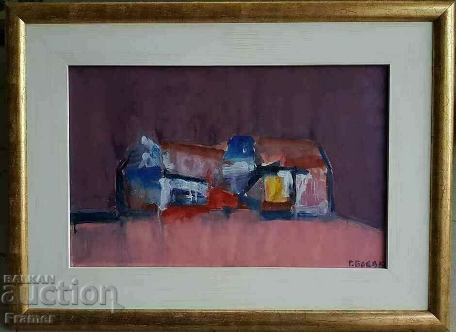 Georgi Baev - Jurlata 1924-2007 The old houses 1970 Georgi Baev - Jurlata 1924-2007 The old houses 1970