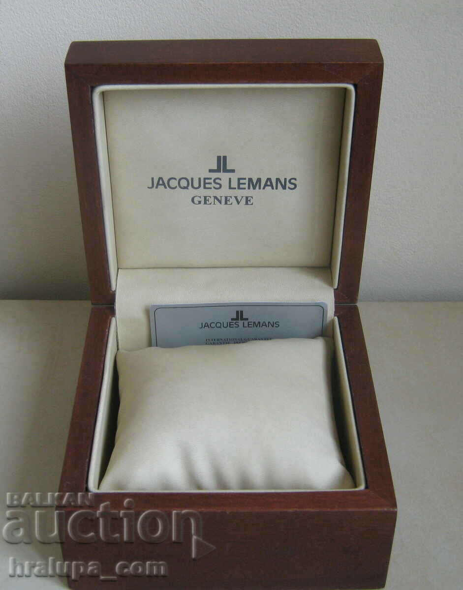 Луксозна дървена кутия за часовник Jacques Lemans