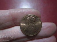 1 цент САЩ 2006 год буква D