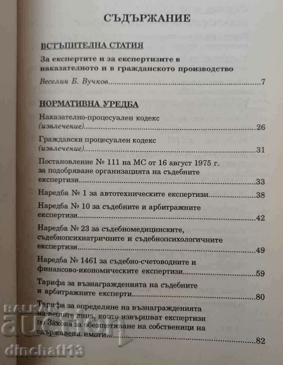 Auction  Forensic examinations: Veselin Vuchkov