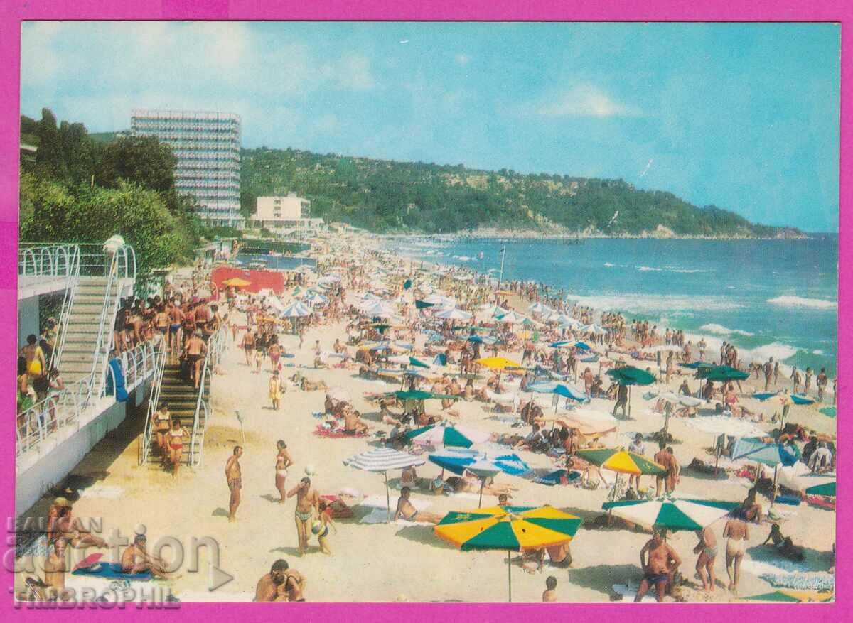 273922 / Курорт ДРУЖБА Северният плаж 1973 България картичка