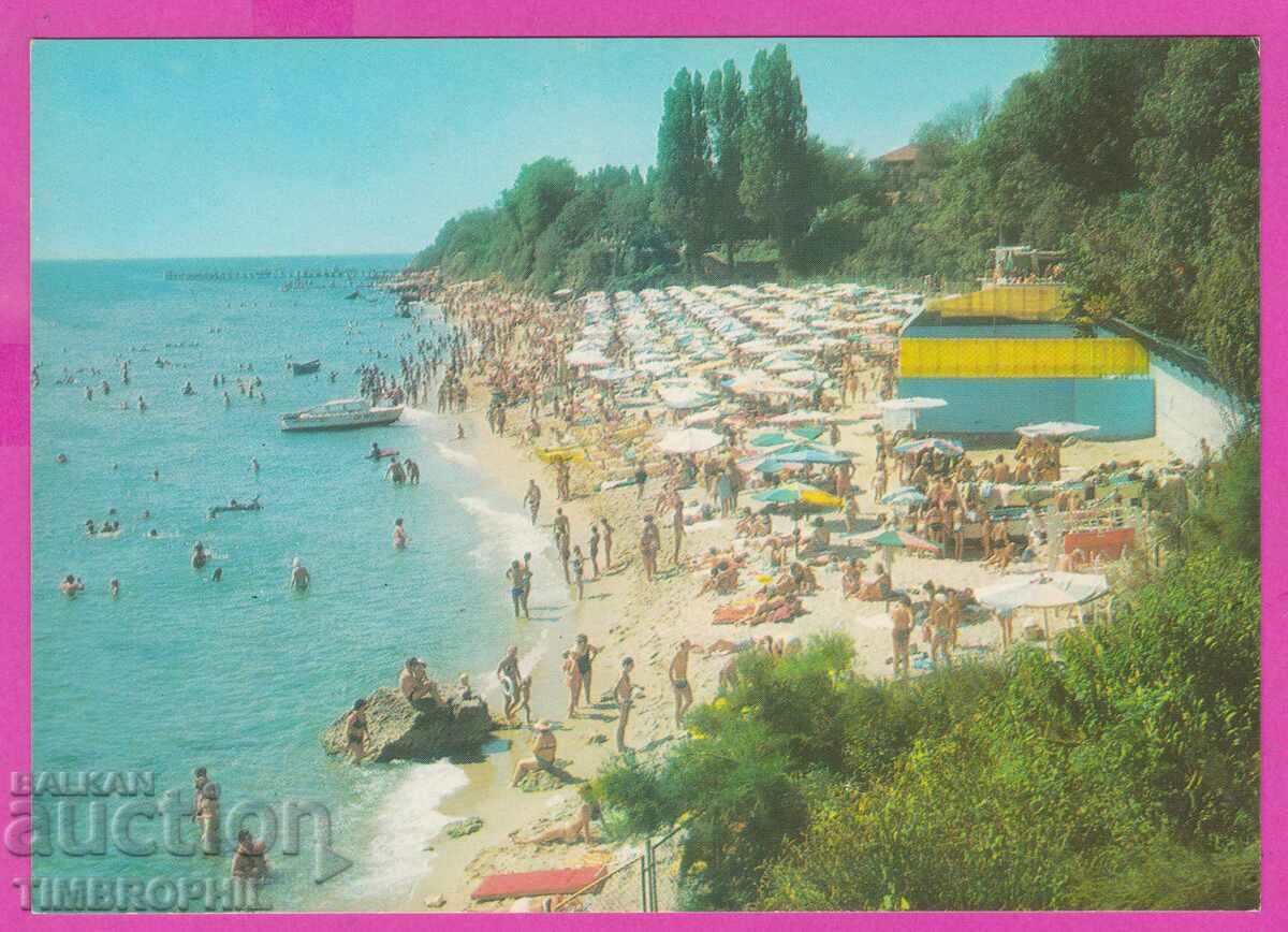 273933 / Курорт ДРУЖБА Централн плаж 1977 България картичка