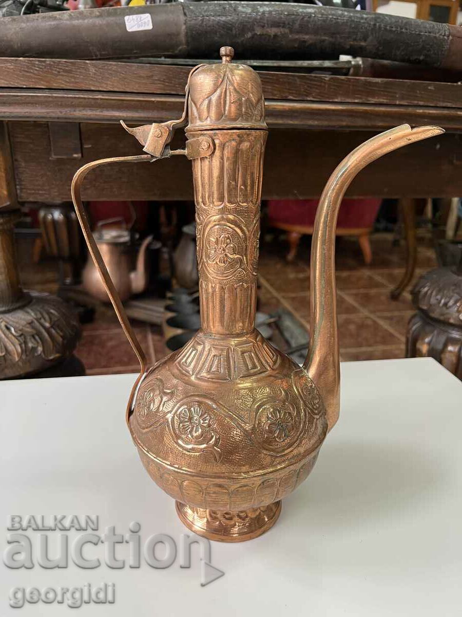 Hand forged old copper jug / jug. №2250