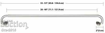 Cornișă de perdea extensibilă - 71 până la 122 cm, - 5