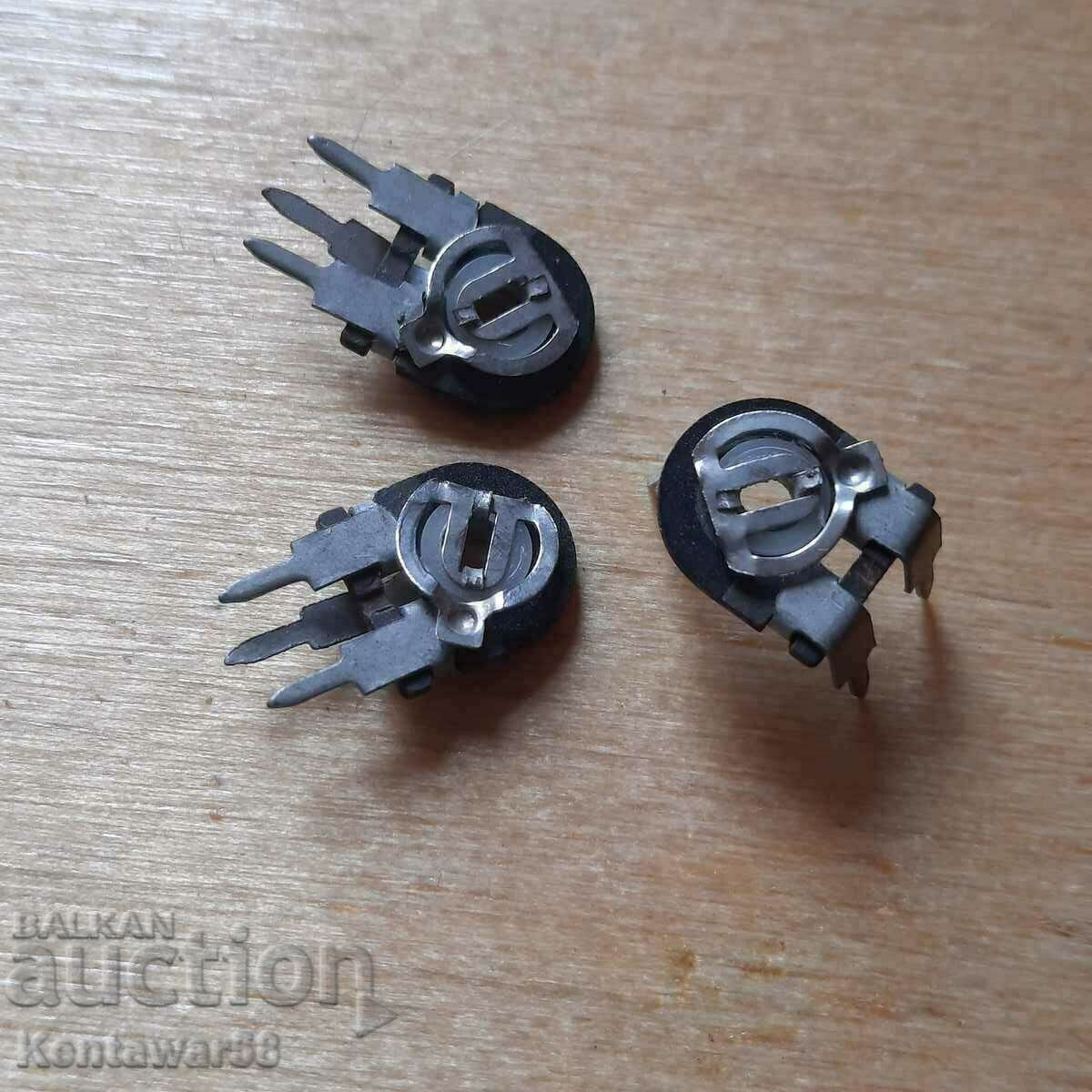 Variable resistors 22 pcs. - new 3 pcs. with price 1.00 BGN | € 0.51
