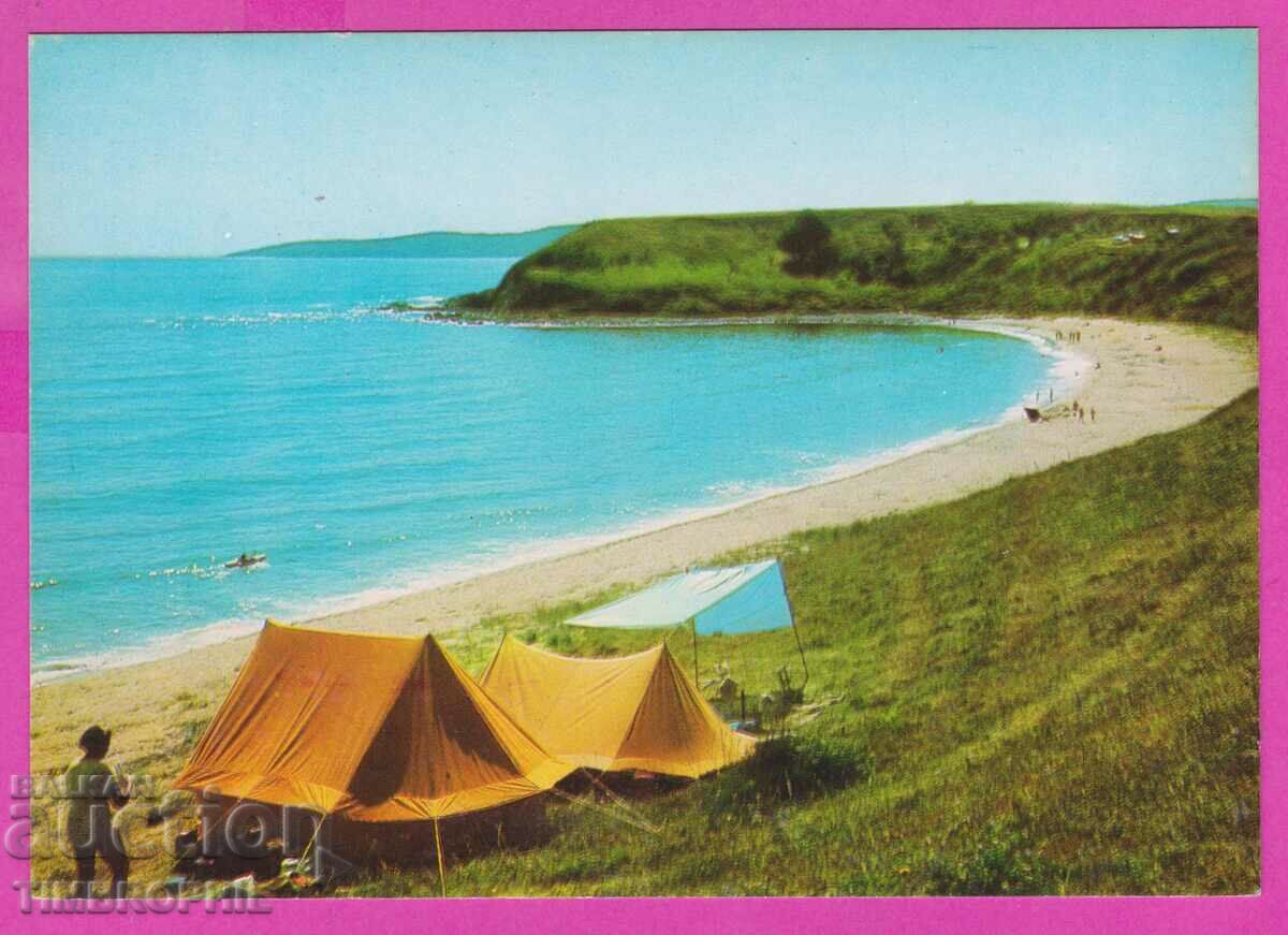 273825 / АРКУТИНО Къмпинг Чайка плажа 1973 България картичка