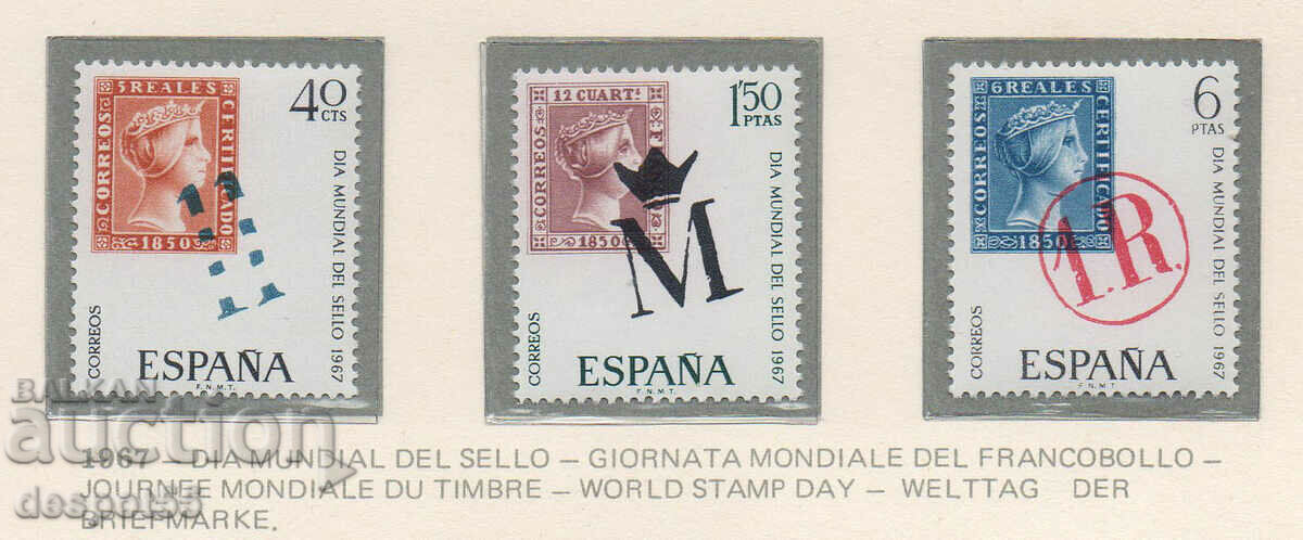 1967. Ισπανία. Παγκόσμια Ημέρα Γραμματοσήμων.